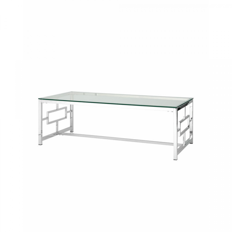 Журнальный стол 120*60 БРУКЛИН серебро