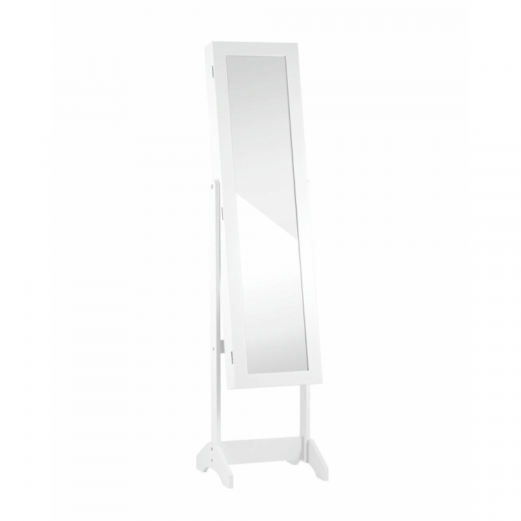 Зеркало-шкаф напольное Godrick для украшений белое