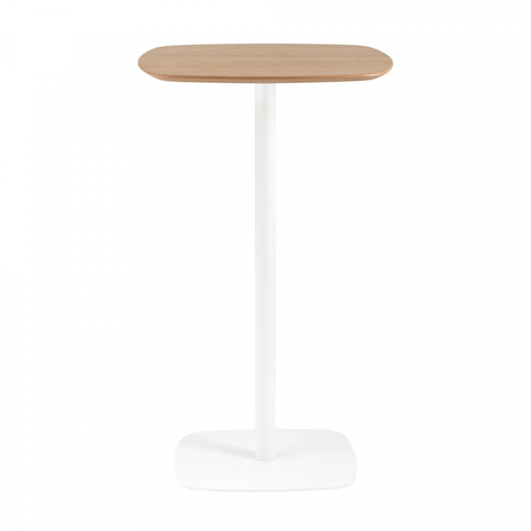 Стол барный Form 60*60 светлое дерево/белый
