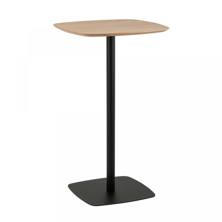 Стол барный Form 60*60 светлое дерево/черный