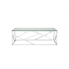 Журнальный стол 120*60 АРТ ДЕКО серебро