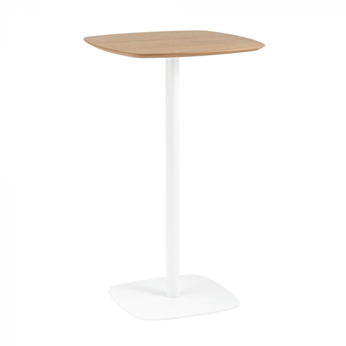 Стол барный Form 60*60 светлое дерево/белый