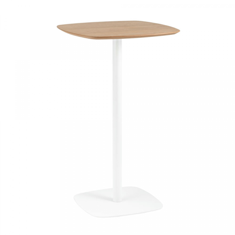 Стол барный Form 60*60 светлое дерево/белый