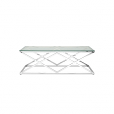 Журнальный стол 120*60 ИНСИГНИЯ серебро
