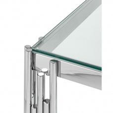 Журнальный столик 55*55 ГЭТСБИ серебро