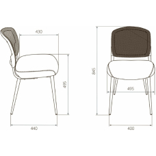 Стул Бюрократ KF-8