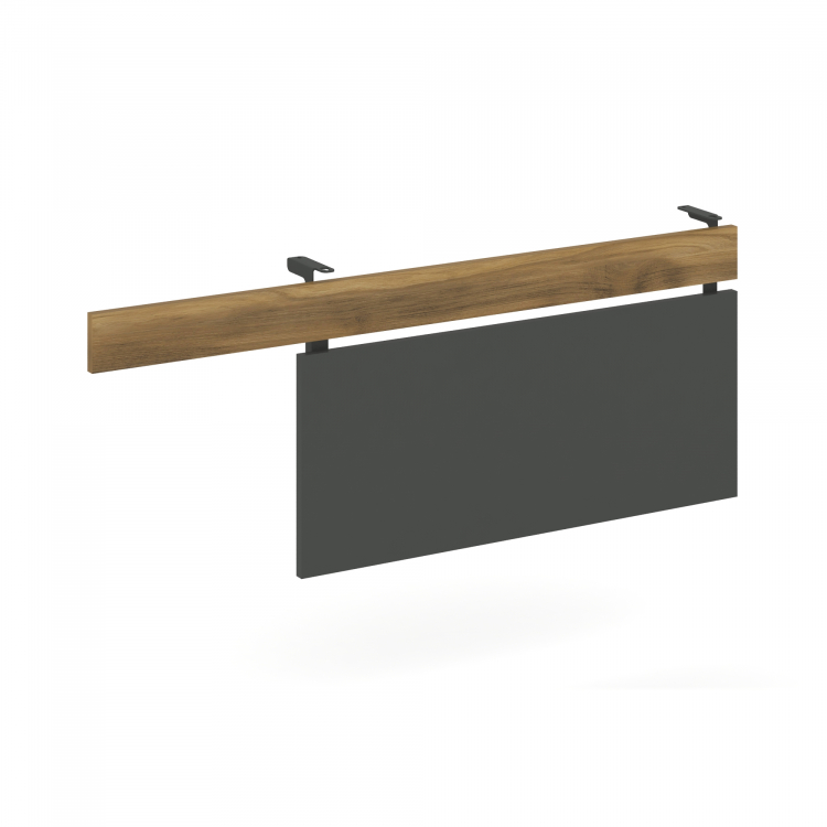 Concept Царга стола с опорной тумбой CN.CST-002 Сандал Янтарный/Антрацит/Металл Антрацит 1030*18*458