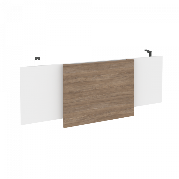 Onix Direct Царга стола руководителя O.M-CSR-3 Дуб Аризона/Белый Бриллиант/Металл Антрацит 1140*450*