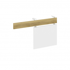 Concept Царга стола с опорной тумбой CN.CST-001 Дуб Винченцо/Белый Бриллиант/Металл Белый 830*18*458