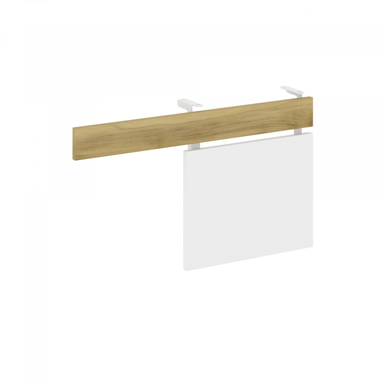 Concept Царга стола с опорной тумбой CN.CST-001 Дуб Винченцо/Белый Бриллиант/Металл Белый 830*18*458