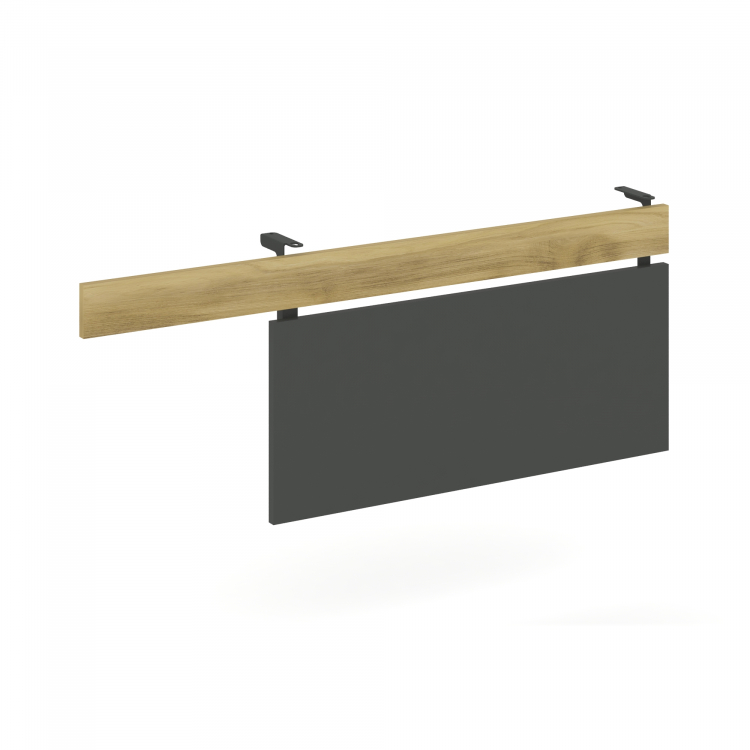 Concept Царга стола с опорной тумбой CN.CST-002 Дуб Винченцо/Антрацит/Металл Антрацит 1030*18*458