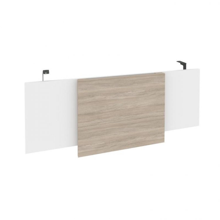 Onix Direct Царга стола руководителя O.M-CSR-3 Белый Бриллиант/Дуб Аттик/Металл Антрацит 1140*450*54