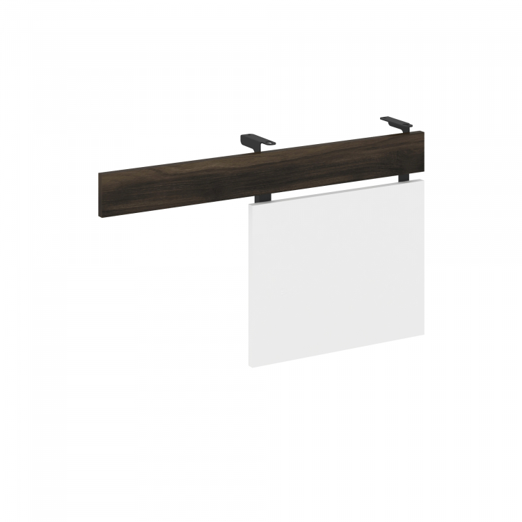 Concept Царга стола с опорной тумбой CN.CST-001 Дуб Мали/Белый Бриллиант/Металл Черный 830*18*458