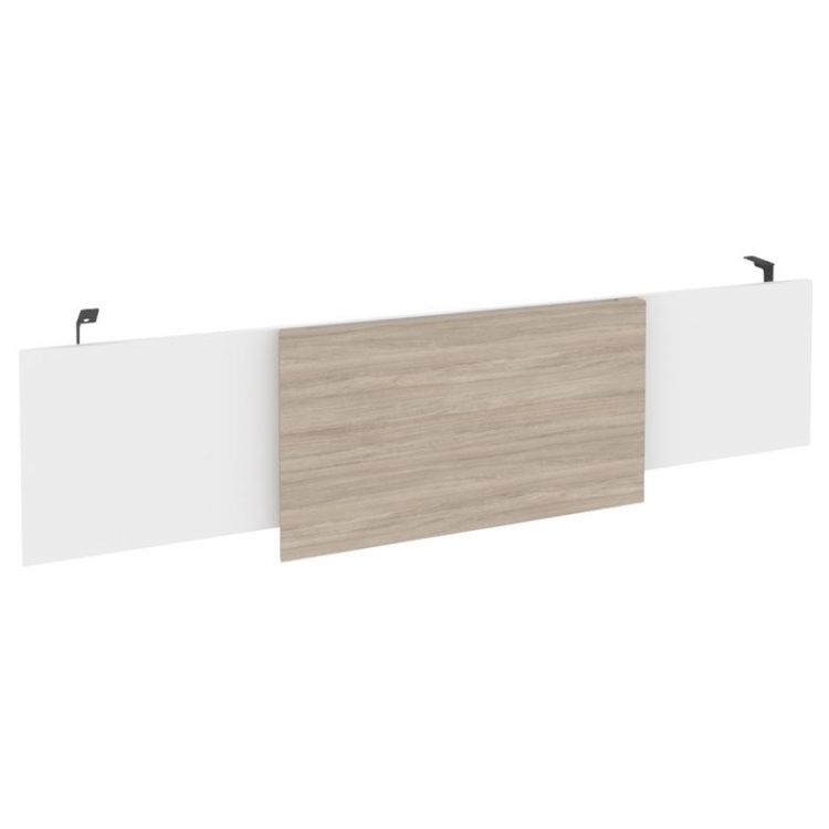 Onix Direct Царга стола руководителя O.M-CSR-6 Белый Бриллиант/Дуб Аттик/Металл Антрацит 1740*450*54