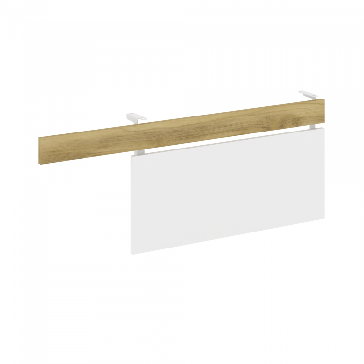 Concept Царга стола с опорной тумбой CN.CST-003 Дуб Винченцо/Белый Бриллиант/Металл Белый 1230*18*45