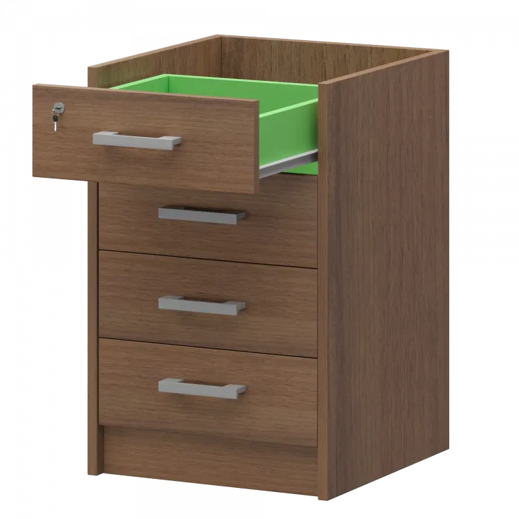 Корпус тумбы приставной АТ-05 Орех 440x450x740 Арго