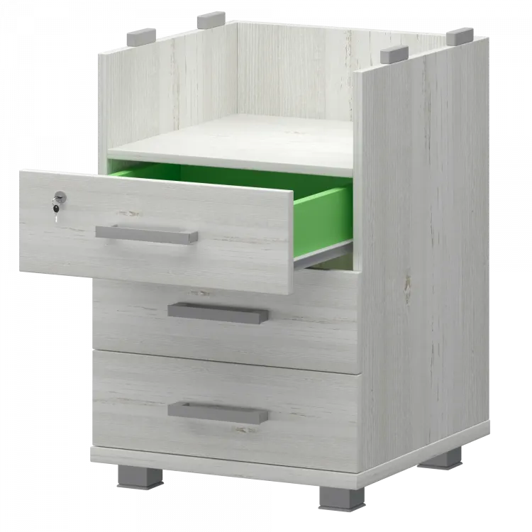 Корпус тумбы приставной НТ-320 Сосна винтер 438x444x725 Аргентум