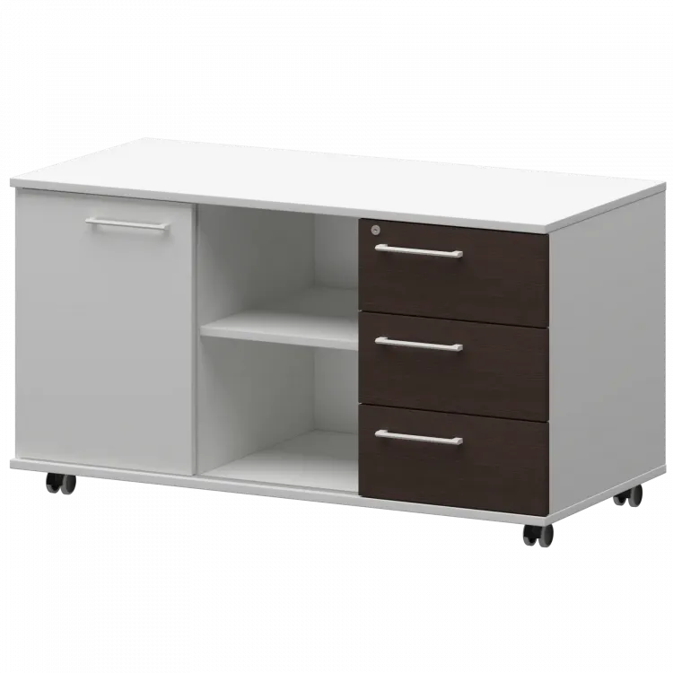 Креденция правая KZT-62R Дуб венге/Белый 1200x568x648 Кортез