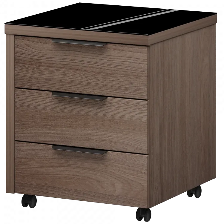 Тумба подкатная КТ-61.38 Темный шимо 534x534x632 Акцент