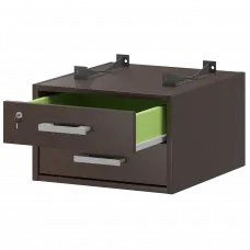 Тумба подвесная для столов на м/каркасе гл.600 мм АМТ2-02М.60 Дуб венге 432x470x296 Арго-М