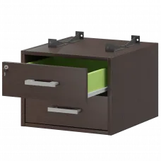 Тумба подвесная для столов на м/каркасе гл.600 мм АМТ2-02Ц.60 Дуб венге 432x470x360 Арго-М