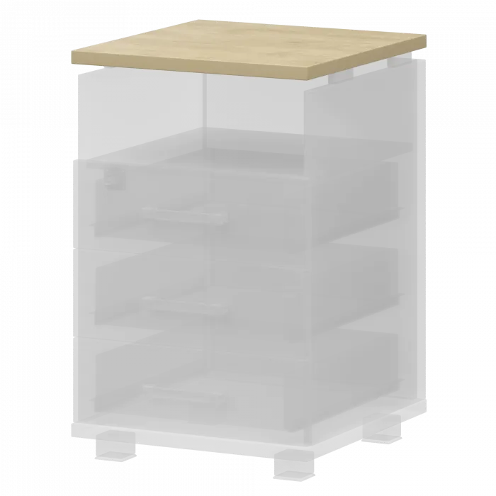 Крышка тумбы НТ-320.45 Баттл Рок 438x444x25 Аргентум