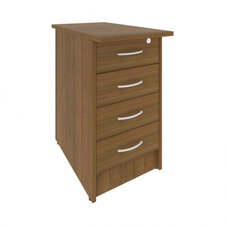 Riva Тумба приставная с фолдингом (4 ящика, с замком) А.ТП-4.2F-S Орех Гварнери 412*720*750