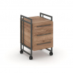 Rift Direct Тумба мобильная RF.TMR-001 Дуб Табак/Металл Антрацит/Черный Ручки 424*500*680