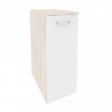 Onix Тумба высокая выдвижная приставная/опораная O.VTPO-7 Денвер Светлый/Белый Бриллиант 432*720*112