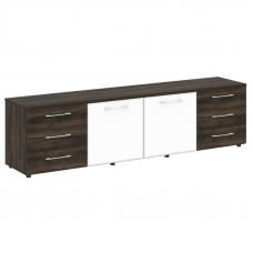 Yalta Тумба модульная LT.TS-4.2 white Дуб Мали/Стекло White 2188*450*580