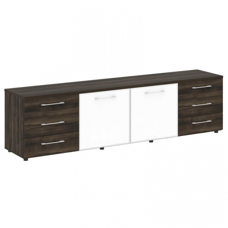 Yalta Тумба модульная LT.TS-4.2 white Дуб Мали/Стекло White 2188*450*580