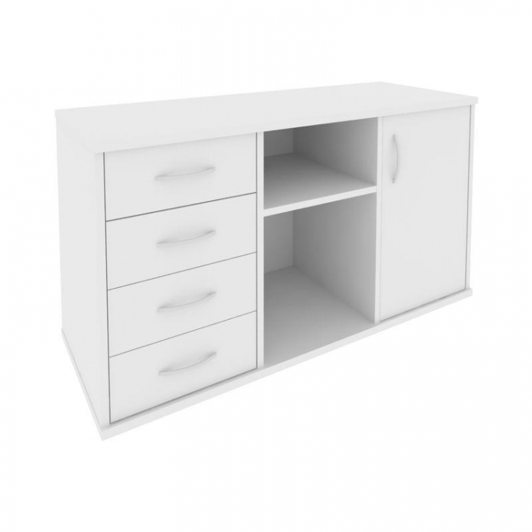 Riva Тумба под оргтехнику с фолдингом А.МТ-2F Белый 1192*450*667