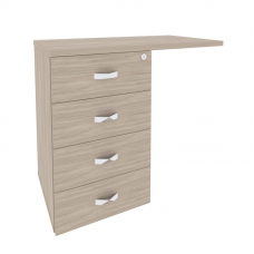 Onix Direct Тумба приставная (универсальная л/пр) O.TPU-4 Дуб Аттик 842*460*750