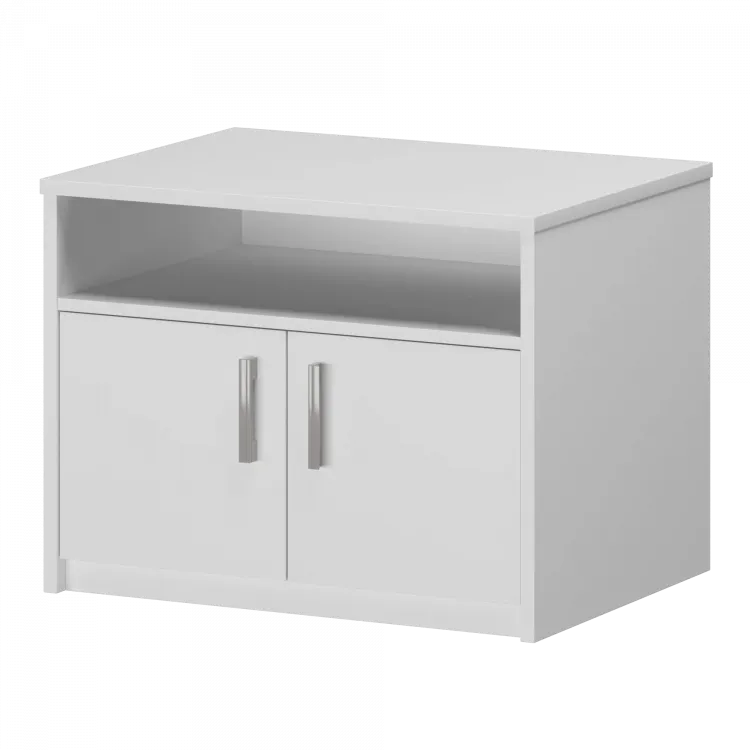 Тумба под оргтехнику АТ-10 Белый 800x600x600 Арго