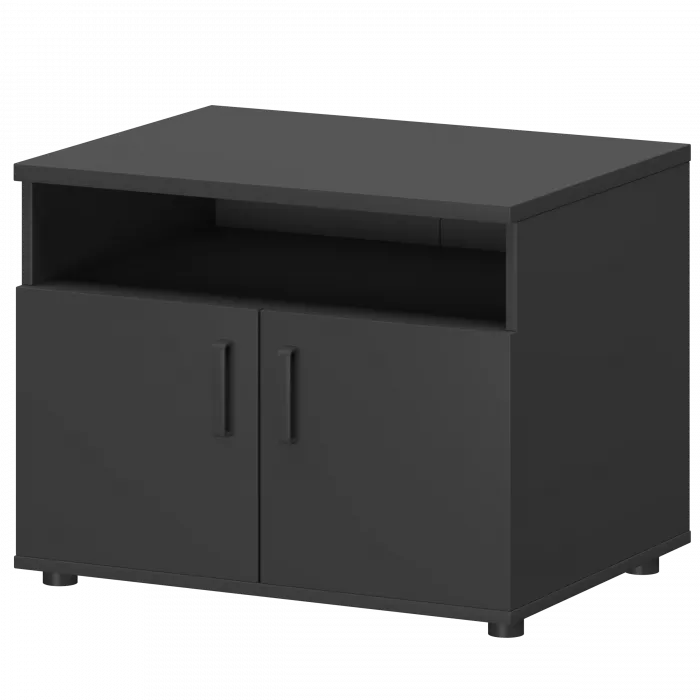 Тумба для оргтехники СМТ-2ДН Графит 800x600x625 Смарт