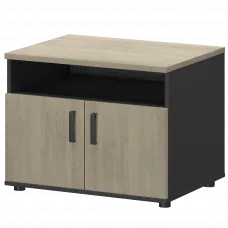 Тумба для оргтехники СМТ-2ДН Тип2 Графит/Кронберг 800x600x625 Смарт