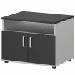 Тумба для оргтехники СМТ-2ДН Тип2 Белый/Графит 800x600x625 Смарт