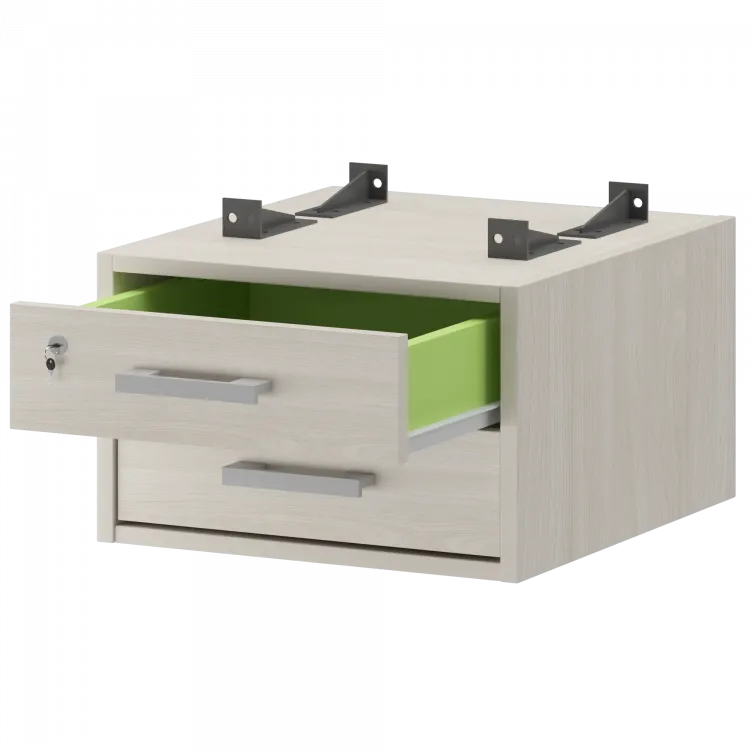 Тумба подвесная для столов на м/каркасе гл.600 мм АМТ2-02М.60 Ясень шимо 432x470x296 Арго-М