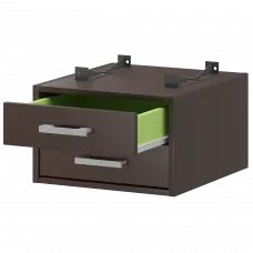 Тумба подвесная для столов на м/каркасе гл.600 мм АМТ2-02.60 Дуб венге 432x470x296 Арго-М