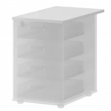 Топ для приставной тумбы СМТ-4Т25-73 Белый 434x730x25 Смарт