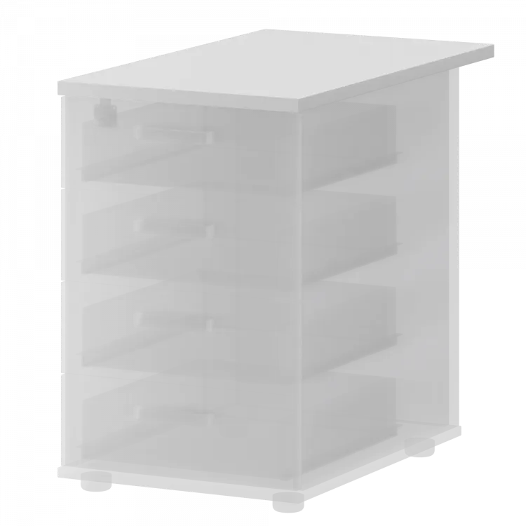 Топ для приставной тумбы СМТ-4Т25-73 Белый 434x730x25 Смарт