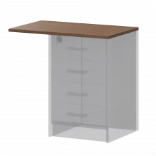 Крышка к приставным тумбам А-706.Ф Орех гварнери 730x450x22 Арго