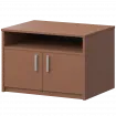 Тумба под оргтехнику АТ-10 Терракота 800x600x600 Арго