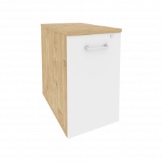 Onix Тумба низкая выдвижная приставная/опорная O.VTPO-1.7 Тиквуд Светлый/Белый Бриллиант 432*720*750