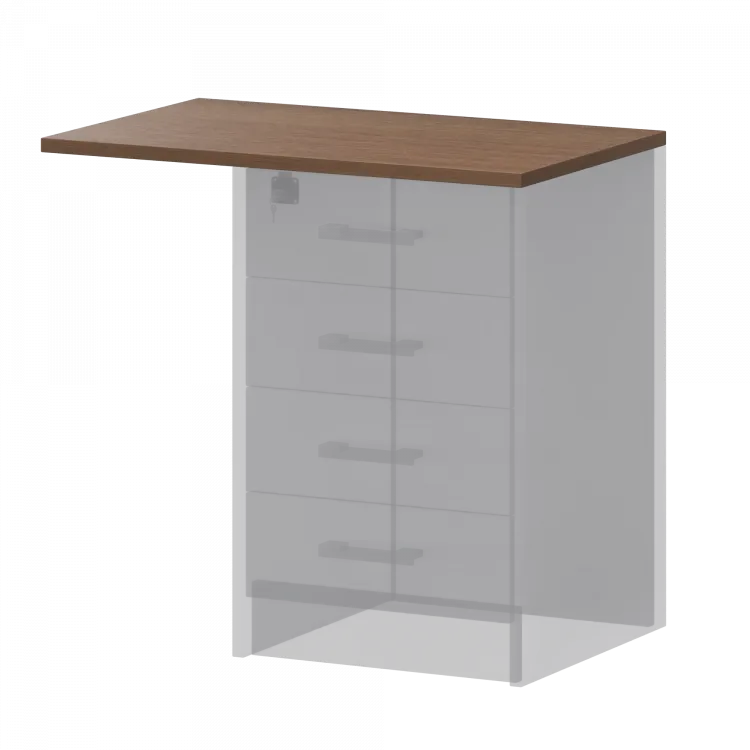 Крышка к приставным тумбам А-706.Ф Орех 730x450x22 Арго