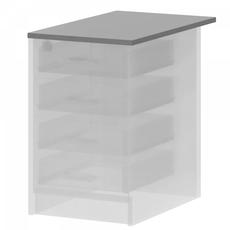 Крышка к приставным тумбам А-707 Серый 730x440x22 Арго