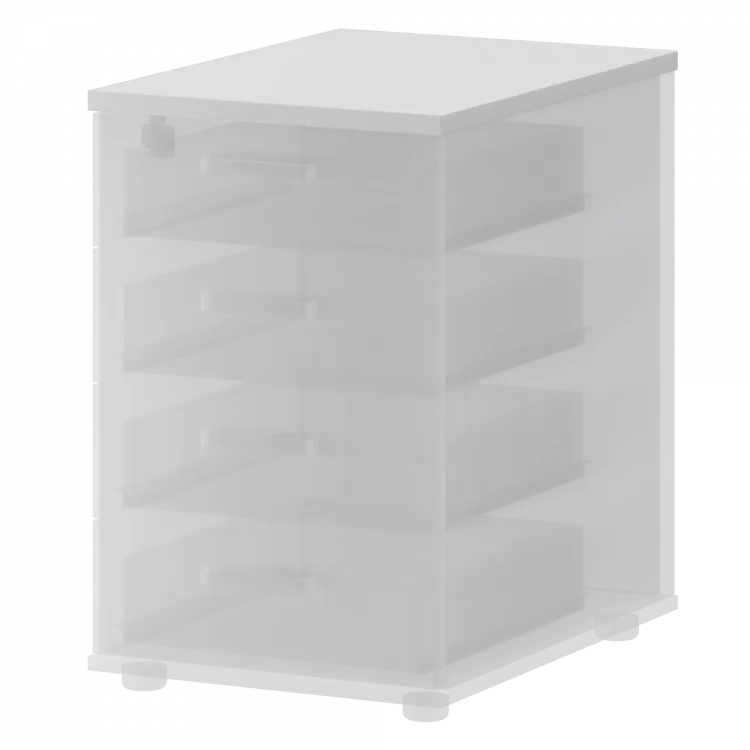 Топ для приставной тумбы СМТ-4Т25-6 Белый 434x600x25 Смарт