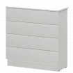 Комод 4 ящика Н-3263 Белый 780x330x800 Арго HOME