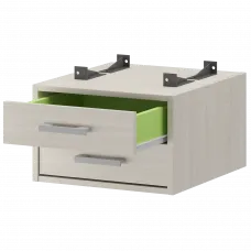 Тумба подвесная для столов на м/каркасе гл.600 мм АМТ2-02.60 Ясень шимо 432x470x296 Арго-М