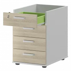 Корпус тумбы приставной с ЦЗ СМТ-4ПЦ Белый/Кронберг 434x600x725 Смарт